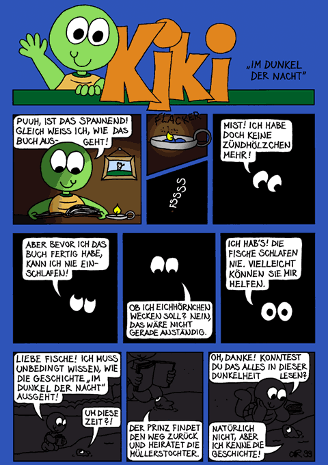 Kiki im Dunkel der Nacht